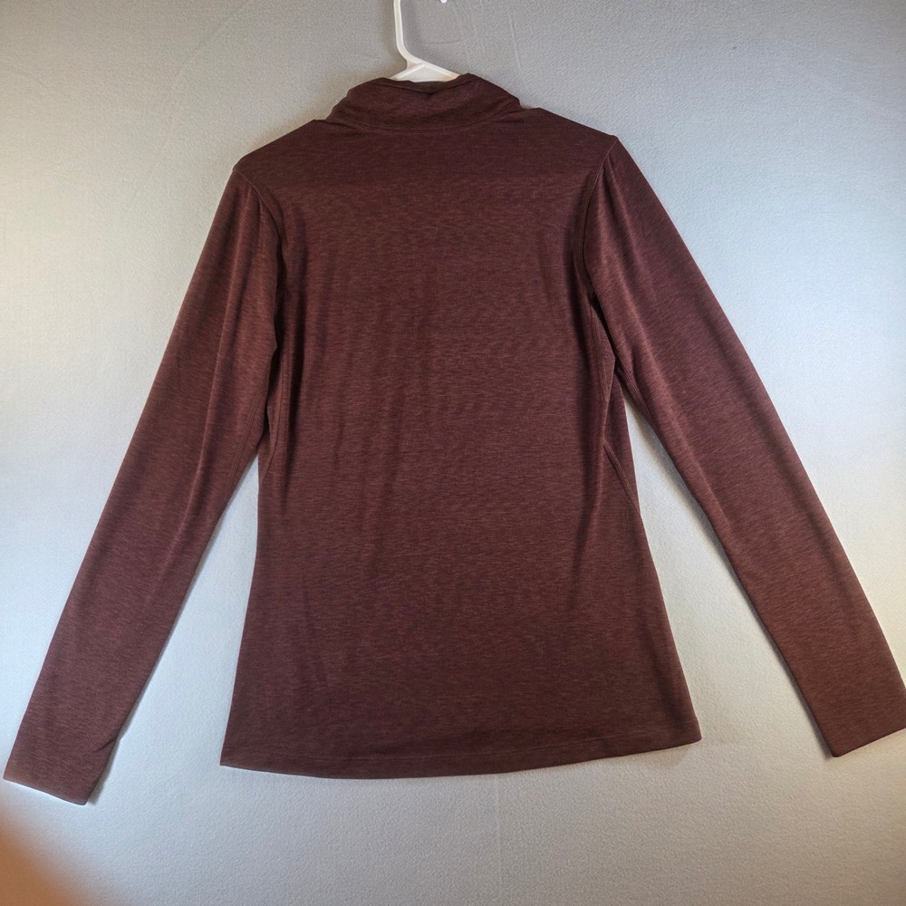 REI Co-op Quarter Zip Pullover Brown Heathered Active Top Base Layer Gorp Small? - Picture 4 of 6